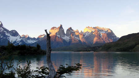 Torres Del Paine national park in Patagoniaの写真素材