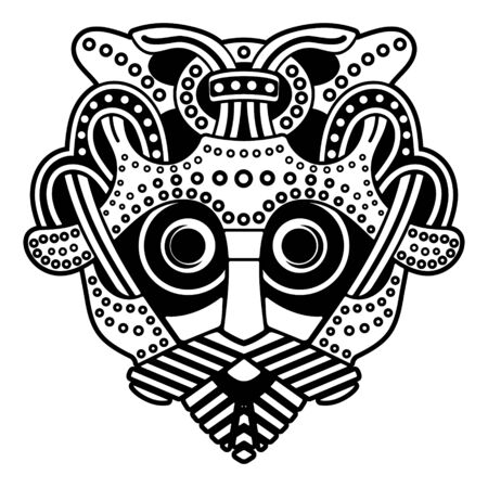 Mask of Odin. The old Norse image of the  God Odinのイラスト素材