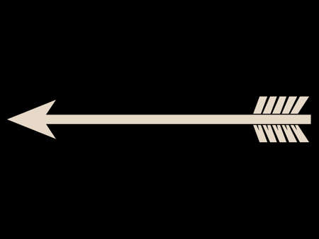 Vintage illustration. Archers arrow hand-drawnのイラスト素材