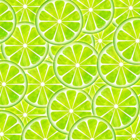 Slice of lemon pattern illustration with textureの写真素材