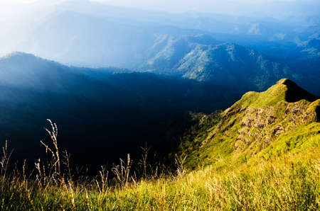 mountain and cloud in Kanchanaburi, khao chang peuk,thailand