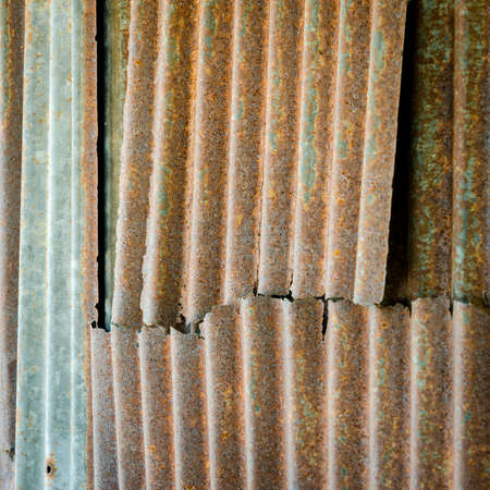 Rusted galvanized iron plateの写真素材