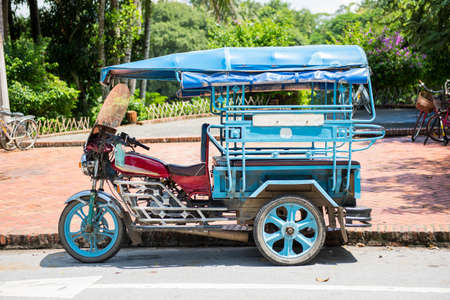 Tuk-Tuk, Luang Prabang, Laos.の写真素材