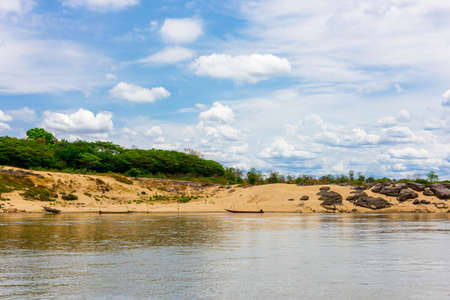 Stone at Sam-Pan-Bok Grand Canyon, Amazing of rock in Mekong riverの写真素材