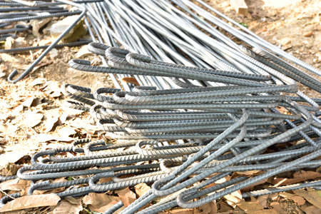 Steel rods or bars used to construction job