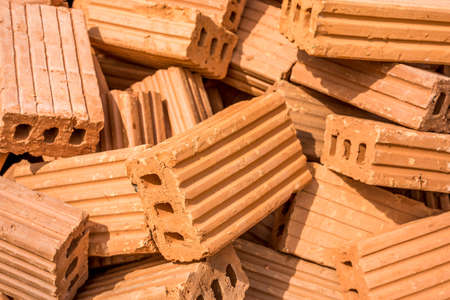 A Brick Construction used for buildの写真素材