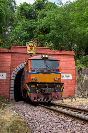 Khun Tan Tunnel at Lamphun Province, ( Longest tunnel in Thailand )の写真素材