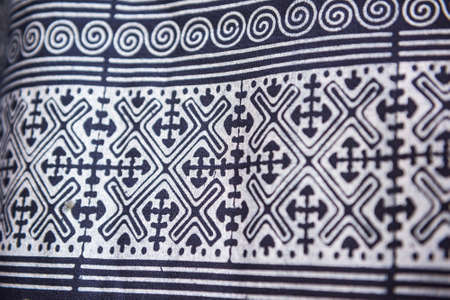 Colorful thai silk handicraft