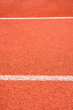 Running track with white line texture.の写真素材
