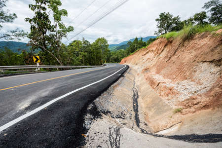 The new road around curvesの写真素材