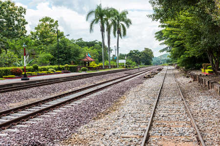 detail shot of a railroad track