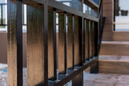 wooden railing