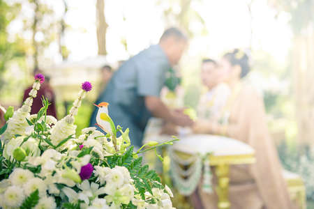 Thai wedding ceremonyの写真素材