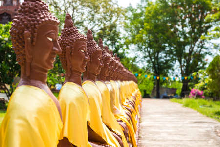 buddha statues in the parkのeditorial素材