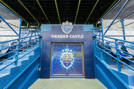 Buriram,Thailand - May 11, 2016: i-mobile Stadium on May 11, 2016.The i-mobile Stadium is the largest football stadium in Thailand.のeditorial素材