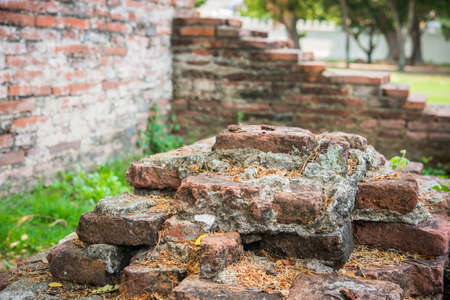 Old brick wallの写真素材