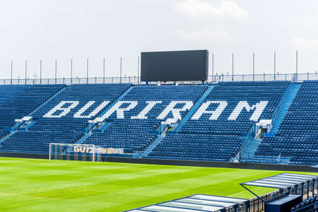 Buriram,Thailand - May 11, 2016: i-mobile Stadium on May 11, 2016.The i-mobile Stadium is the largest football stadium in Thailand.のeditorial素材