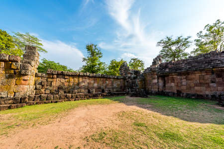 Phanom Rung historical park is Castle Rock old Architecture about a thousand years ago at Buriram Province,Thailandのeditorial素材