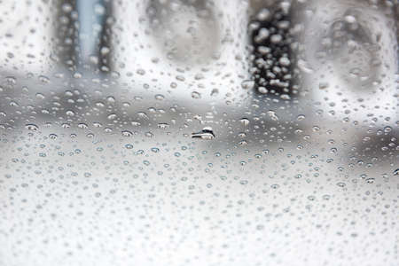 Water drops on window. Abstractionの写真素材