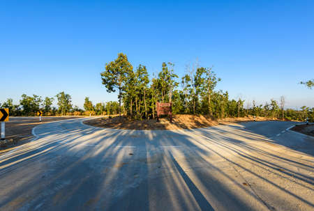 Winding Paved Road in the mountain.