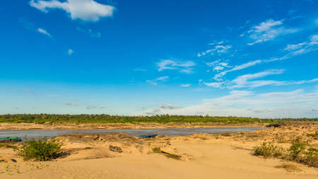 Thailand grand canyon (sam pan bok) at Ubon Ratchathani, Thailandの写真素材