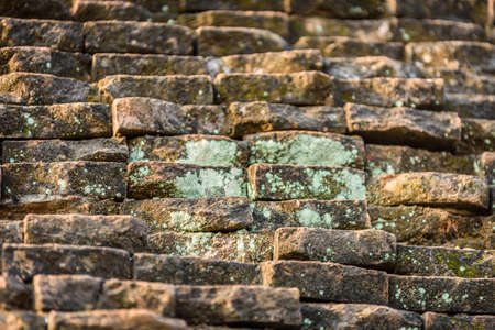 Background of old vintage brick wallの写真素材