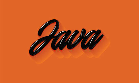 Java Code Sticker Illustration Vector Printのイラスト素材