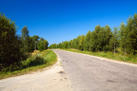 lonely roadの写真素材