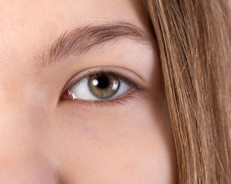close up of a beautiful eyeの写真素材