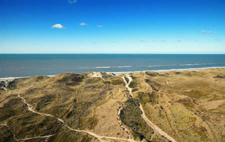 beautiful danish coastline at autumn