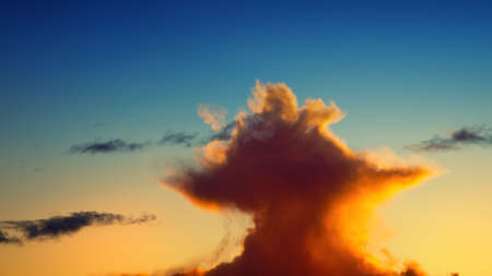 colorful clouds on sunset sky