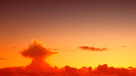 colorful clouds on sunset sky