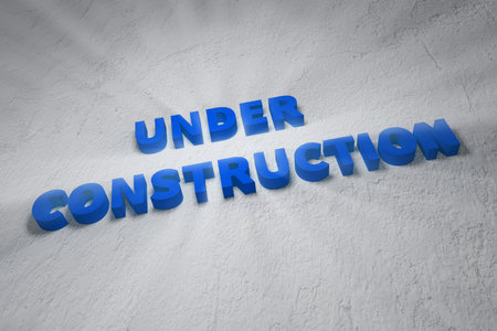 Under constructionの写真素材