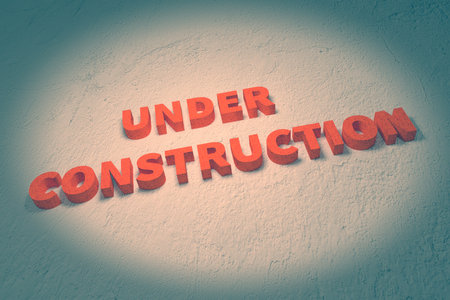 Under constructionの写真素材