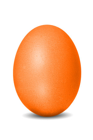 Orange Easter eggの写真素材