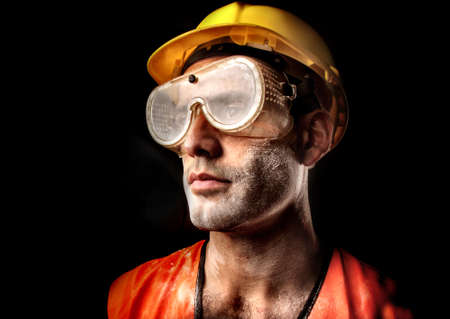 portrait of a worker の写真素材