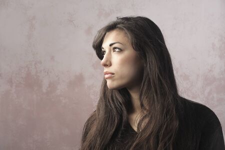 Profile of a beautiful woman