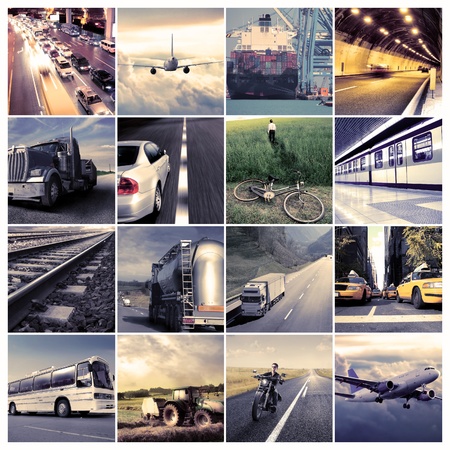 Composition of means of transportationの写真素材