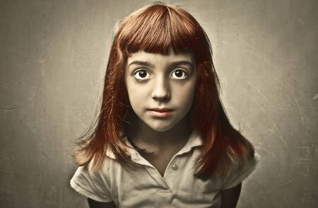 Portrait of a little girlの写真素材