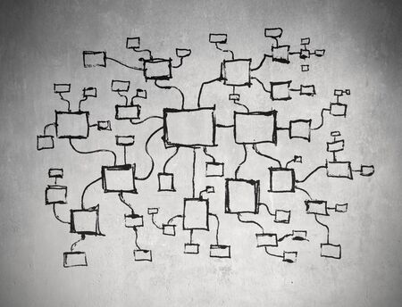 Flow diagramの写真素材
