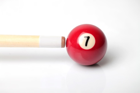 billiard ball with stick