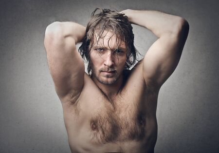 attractive young manの写真素材