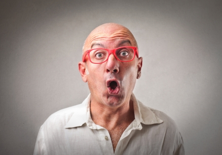 surprised manの写真素材