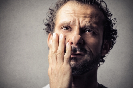 desperate man の写真素材