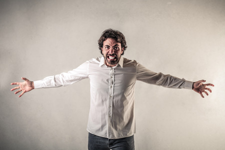 screaming manの写真素材