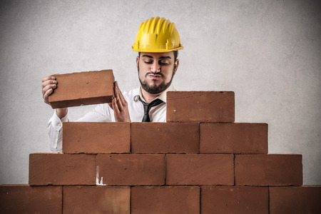 worker building something の写真素材