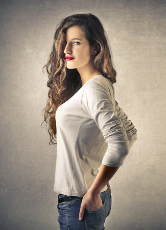 nice girlの写真素材