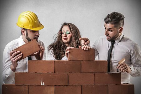 building togetherの写真素材