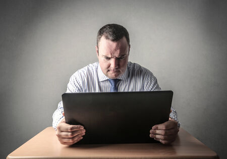 Busy at workの写真素材