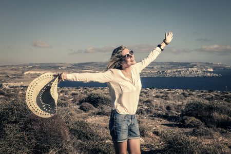 Feeling freeの写真素材